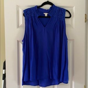 Caslon Lace Appliqué Top
